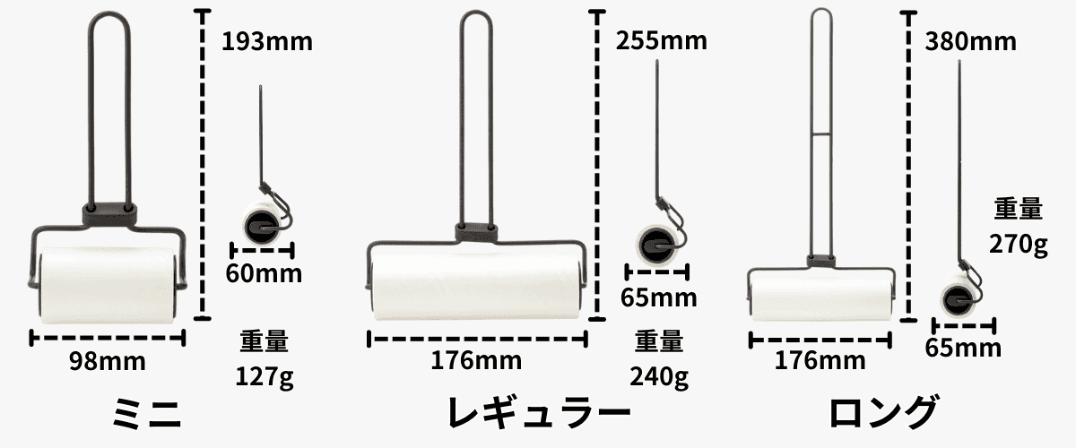 カインズ ワイヤーフレームカーペットクリーナー サイズバリエーション