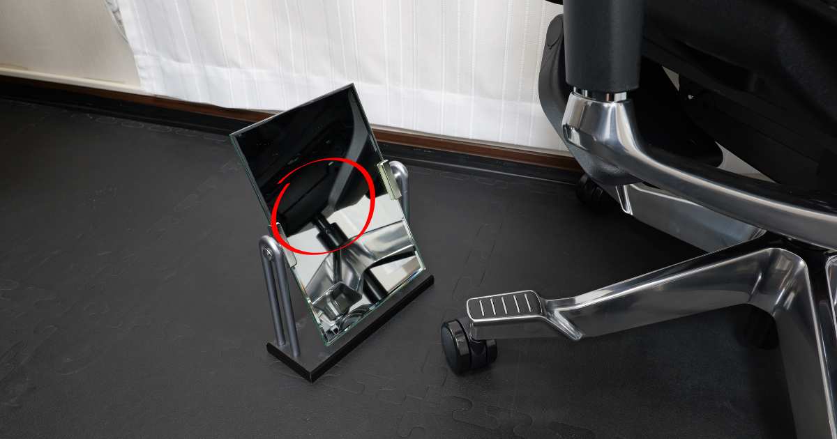 FlexiSpot C7 Morpher 座面差込口の確認方法
