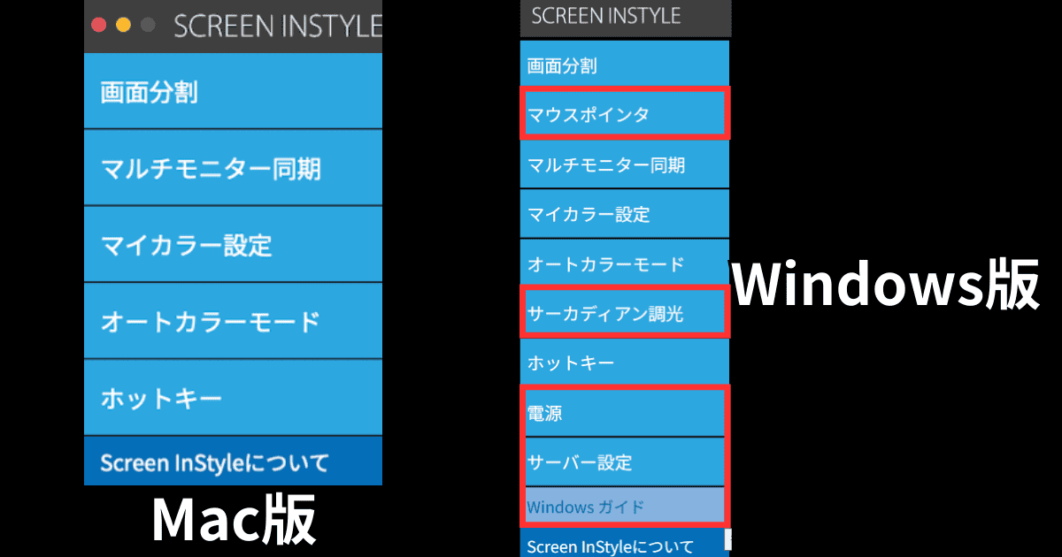 EIZO EV4340X MacとWindowsの違い