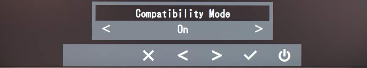 EIZOモニター Compatibility Mode設定
