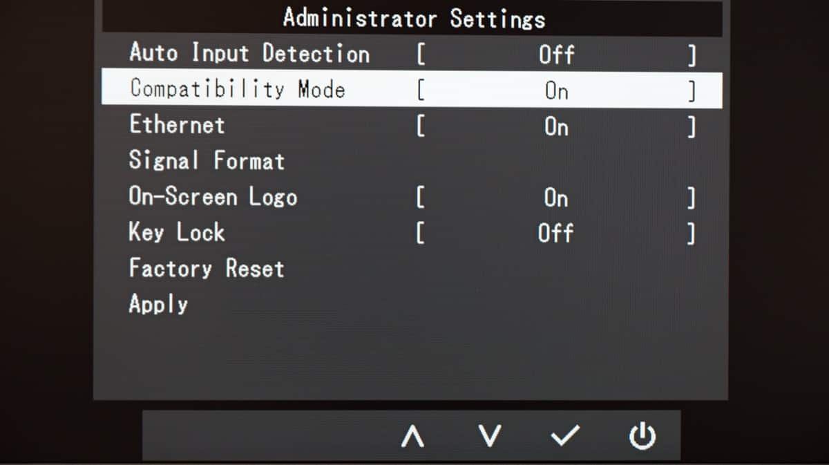 EIZOモニター Compatibility Mode