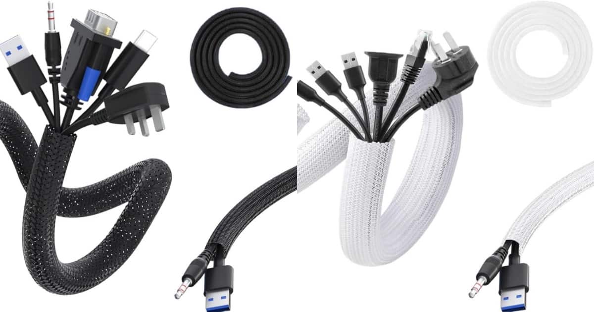 ケーブルカバー 黒白カラー