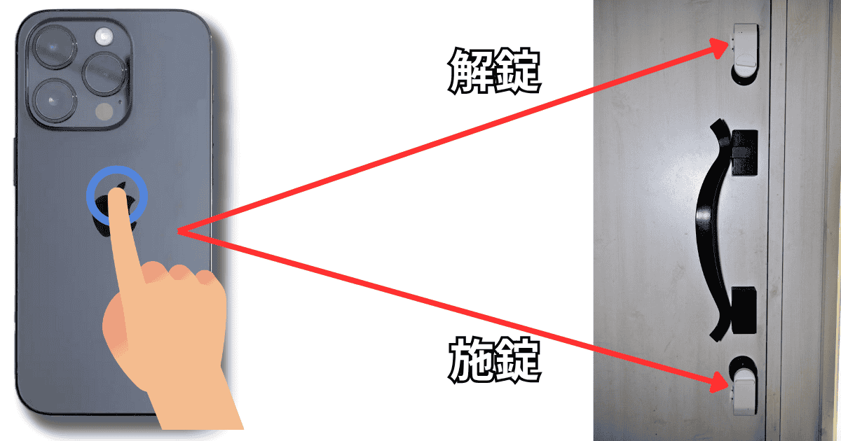 iPhone背面タップ セサミショートカット
