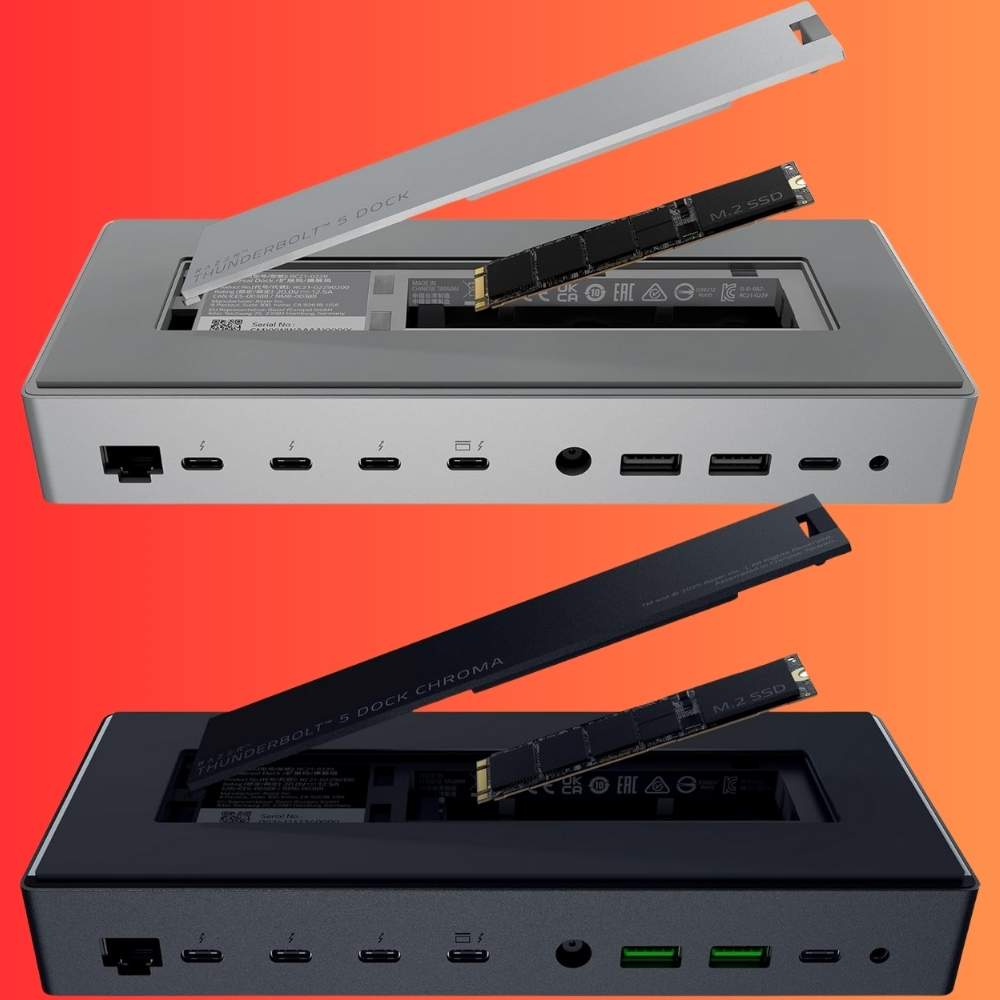 Razer Thunderbolt 5 Dock Chroma/Mercury White