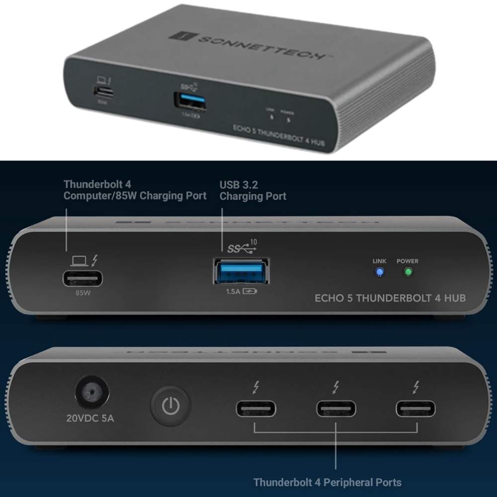Sonnet Echo 5 Thunderbolt4ハブ