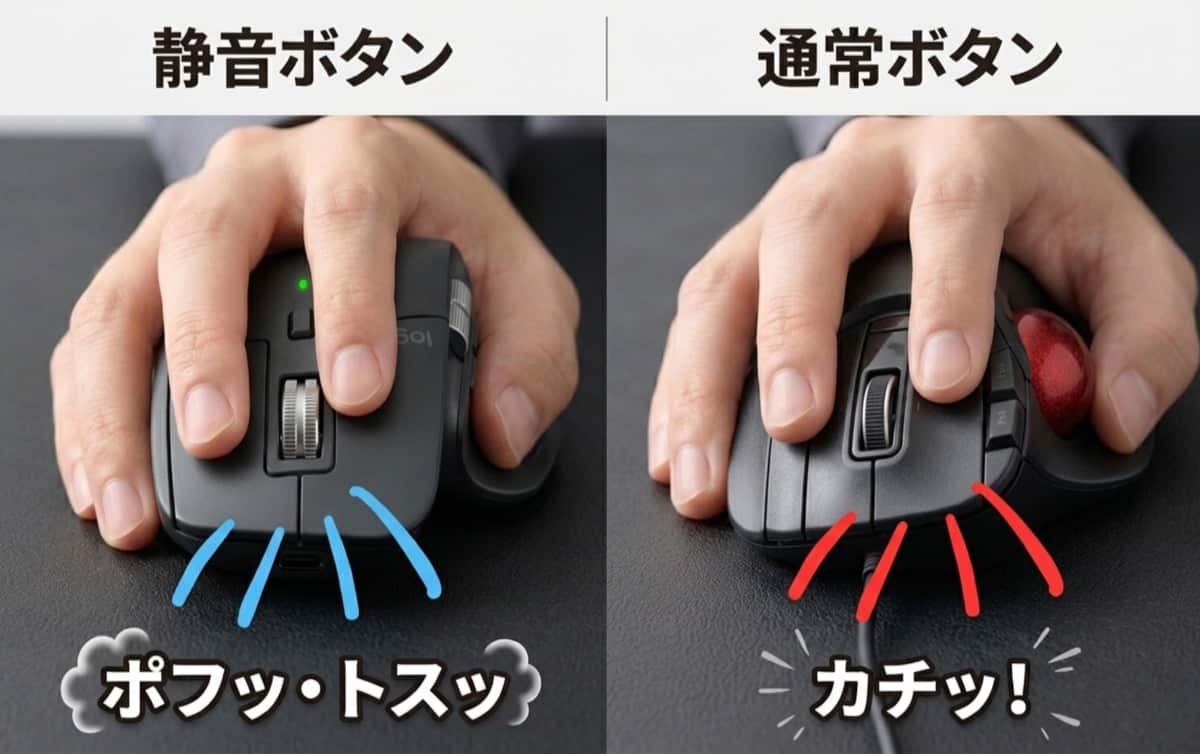 PCマウス クリック音