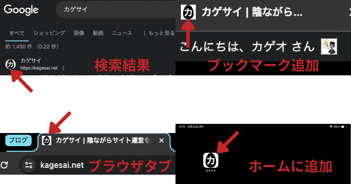 WordPressサイトアイコン設定